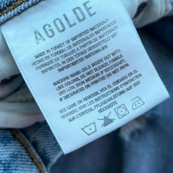 AGOLDE • Nico Light Wash Destructed Skinny Jeans - Picture 8 of 9